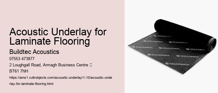 Reducing Foot Traffic Noise in Offices with Acoustic Underlays