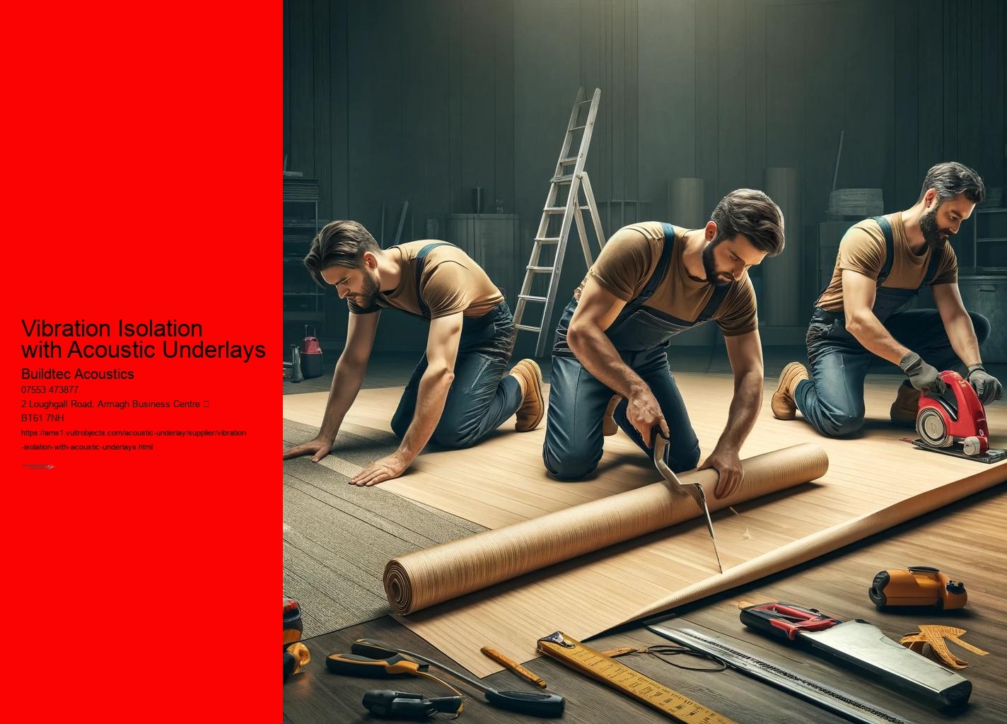 Vibration Isolation with Acoustic Underlays