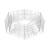Canteiro elevado/cesto gabião hexagonal 160x140x50 cm - Image 3