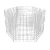Canteiro elevado/cesto gabião hexagonal 160x140x100 cm - Image 2