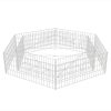 Canteiro elevado/cesto gabião hexagonal 200x173x40 cm - Image 3