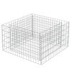 Canteiro elevado/cesto gabião 90x90x50 cm aço galvanizado - Image 3