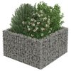 Canteiro elevado/cesto gabião 90x90x50 cm aço galvanizado - Image 4
