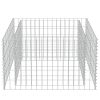 Canteiro elevado/cesto gabião 90x90x50 cm aço galvanizado - Image 5