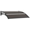Toldo para porta 120x80 cm PC preto