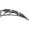 Toldo para porta 120x80 cm PC preto - Image 3