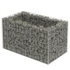 Canteiro elevado/cesto gabião 90x50x50 cm aço galvanizado - Image 2