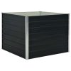 Canteiro jardim elevado 100x100x77 cm aço galvanizado antracite - Image 2