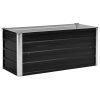 Canteiro elevado jardim aço galvanizado 100x40x45 cm antracite - Image 2
