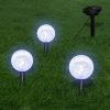 Candeeiros de jardim 6 pcs LED com estacas e painéis solares - Image 2
