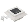 Candeeiro de exterior solar LED 12 pcs branco quadrado 12 cm - Image 3
