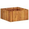 Vaso/floreira de jardim 50x50x25 cm madeira de acácia maciça