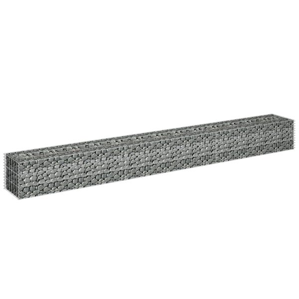 Canteiro elevado/cesto gabião 270x30x30 cm aço galvanizado - Image 3