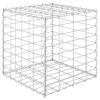 Canteiro elevado/cubo gabião 40x40x40 cm cm fio de aço - Image 2