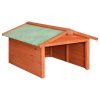 Abrigo de cortador de relva 72x87x50 cm madeira de abeto maciça - Image 2