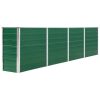 Canteiro jardim elevado 320x40x77 cm aço galvanizado verde - Image 2