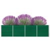 Canteiro jardim elevado 320x40x77 cm aço galvanizado verde - Image 3