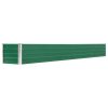 Canteiro elevado de jardim aço galvanizado 320x40x45cm verde - Image 2