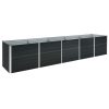 Canteiro elevado jardim aço galvanizado 400x80x45 cm antracite - Image 2