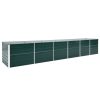 Canteiro elevado de jardim 480x80x77 cm aço galvanizado verde - Image 2