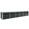 Canteiro jardim elevado 480x80x77cm aço galvanizado antracite - Image 2