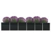 Canteiro jardim elevado 480x80x77cm aço galvanizado antracite - Image 3