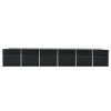 Canteiro jardim elevado 480x80x77cm aço galvanizado antracite - Image 4