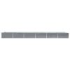Canteiro elevado jardim aço galvanizado 600x80x45 cm cinzento - Image 3