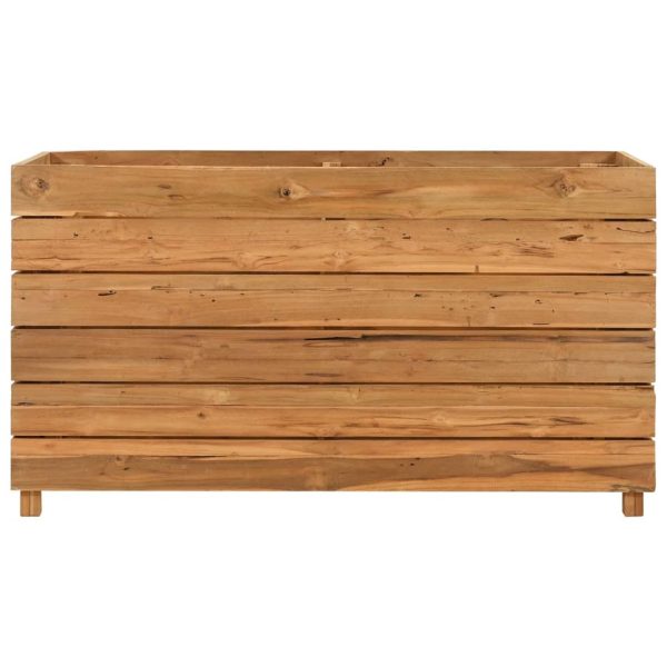Floreira 100x40x55 cm teca reciclada e aço - Image 3