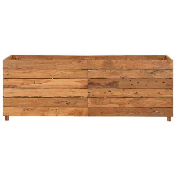 Floreira 150x40x55 cm teca reciclada e aço - Image 3