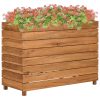 Floreira 100x40x72 cm teca reciclada e aço