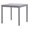 5 pcs conjunto de jantar jardim madeira acácia maciça cinzento - Image 3