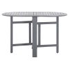 5 pcs conjunto de jantar jardim madeira acácia maciça cinzento - Image 3