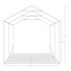 Tenda de garagem em PVC 1,6x2,4 m verde - Image 10