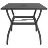 Mesa de jardim 81,5x81,5x72 cm aço antracite - Image 2
