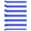 Tela de varanda 75x500 cm PEAD azul e branco