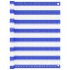 Tela de varanda 90x300 cm PEAD azul e branco