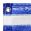 Tela de varanda 90x300 cm PEAD azul e branco - Image 2