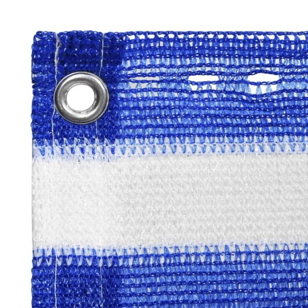 Tela de varanda 90x400 cm PEAD azul e branco - Image 2