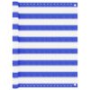 Tela de varanda 90x600 cm PEAD azul e branco