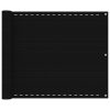 Tela varanda PEAD 75x400 cm preto