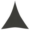 Para-sol estilo vela 160 g/m² 3x4x4 m PEAD antracite