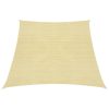 Para-sol estilo vela 160 g/m² 3/4x2 m PEAD bege