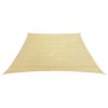 Para-sol estilo vela 160 g/m² 3/4x2 m PEAD bege - Image 2