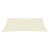 Para-sol estilo vela 160 g/m² 2x3 m PEAD cor creme - Image 2