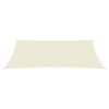 Para-sol estilo vela 160 g/m² 2,5x4,5 m PEAD cor creme - Image 2