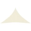 Para-sol estilo vela 160 g/m² 2,5x2,5x3,5 m PEAD cor creme