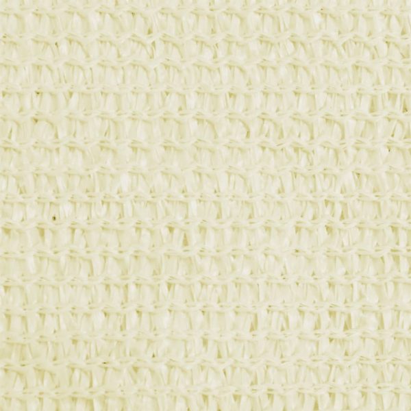 Para-sol estilo vela 160 g/m² 2,5x2,5x3,5 m PEAD cor creme - Image 3