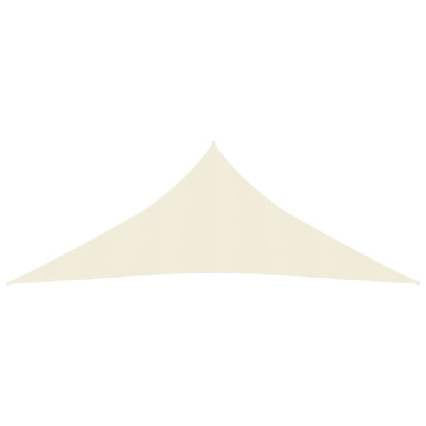 Para-sol estilo vela 160 g/m² 4,5x4,5x4,5 m PEAD cor creme - Image 2