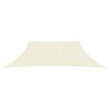 Para-sol estilo vela 160 g/m² 4/5x3 m PEAD cor creme - Image 2
